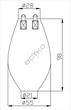 Груша боксерська Boyko Sport Sport Велика №5 ПВХ 98х55см на 4 ланцюгах М5 - изображение 2