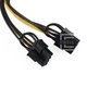 Разветвитель питания для видеокарт Ewell PCI-E 6pin to 8pin (6+2) , универсальный, 20 см (EW135) - изображение 3