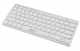 Беспроводная клавиатура UKC BK-3001 Wireless Keyboard Bluetooth тонкая портативная блютуз универсальная совместимость Android iOS Windows тихие клавиши компактный дизайн энергосберегающая удобна для работы и путешествий Silver - изображение 3