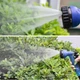 Садовый Шланг Magic Hose для полива саморастягивающийся с водным распылителем 7 режимов 52,5 м синий - изображение 15