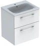 Тумба подвесная GEBERIT Selnova Square 501.236.00.1 с раковиной 60 см белая глянцевая - изображение 1