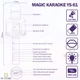 Мікрофон для караоке Magic Karaoke YS-61 Чорний з Bluetooth колонкою 2в1 LED підсвічуванням та Rec Фонограмою Ехо Зміною голосу з Курсом по вокалу Новий з дефектом б/в - зображення 8