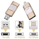 Флешка 3в1 Flash Drive 32GB для iPhone, Android, Windows, Gold - изображение 7