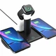 Док-станция Fast Charge 5в1 с ночником для iPhone/ Android/Apple Watch/ AirPods Black - изображение 1