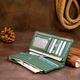 Женский кожаный кошелек 18,5х9х1,5 см ST Leather Зеленый (2000001556610) - изображение 7