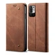 Чехол-книжка UniCase Jeans Wallet для Xiaomi Redmi Note 10 5G / Poco M3 Pro - Brown - изображение 1
