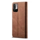 Чехол-книжка UniCase Jeans Wallet для Xiaomi Redmi Note 10 5G / Poco M3 Pro - Brown - изображение 3