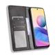 Чохол-книжка Deexe Retro Style для Xiaomi Redmi Note 10 5G / Poco M3 Pro - Black - зображення 4