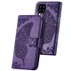 Чохол-книжка з малюнком UniCase Butterfly Pattern для Samsung Galaxy A22 (A225) / M22 (M225) - Dark Purple - зображення 2