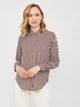 Блуза H&M 32 бело бордовый полоска 18046956320 - изображение 1