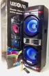 Акустична система Leisound BM-100 + BT на акумуляторі Bluetooth колонка з двома динаміками та радіомікрофоном 10" Чорна - зображення 1