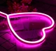 Ночник неоновый лампа Сердце pink heart SWF 29.5х20 см - изображение 2