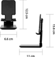 Тримач для телефона/планшета XoKo RM-C300 Black (XK-RM-C300BK) - зображення 5