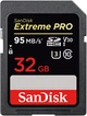 Карта пам'яті SanDisk Extreme SDHC Extreme Pro 32GB Class 10 UHS-I (U3) V30 R-95MB/s Без адаптера - изображение 1