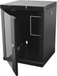 Шкаф монтажный настенный CMS 6U 10" Черный (UA-ШТК-6U-BK) - изображение 2