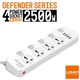 Удлинитель сетевой Ldnio SC4408 4 розеки и 4 USB |2500W, 2m, EU plug, 3.4A|. White - изображение 6
