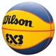 Мяч баскетбольный Wilson FIBA 3X3 MINI BBALL размер 3 резиновый желто-синий (WTB1733XB) - изображение 2