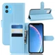 Чохол Luxury для Apple Iphone 11 книжка блакитний - зображення 1