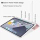 Силіконовий чохол обкладинка Transparent + Pencil Holder BBM1 для iPad 10 2022/2024 10,9"/iPad 11" 2025 (A16) Рожевий - зображення 4