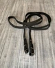 Поводья для лошади Horse Stall кожаные черные 230 см - изображение 7