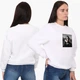 Світшот жіночий «Мона Ліза» «Джоконда» ("Mona Lisa" "Jokonda") (8771-1202) Білий XL - зображення 2