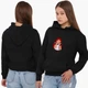 Худи женский Дисней Алиса все в порядке (Disney Alice all right) Черный (8921-1440) XXL - изображение 4
