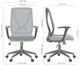 Крісло AMF Nickel Black сидіння Сідней-07/Сітка SL-00 Чорна (297089) - зображення 18