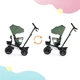 Триколісний велосипед Kinderkraft Spinstep Pastel Green - зображення 11