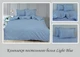Комплект постельного белья Tag Tekstil сатин люкс 100% хлопок евро Light Blue - изображение 4