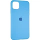 Чехол Fiji Silicone Case для Apple iPhone 12 Pro Max бампер накладка Full Soft Marine Blue - изображение 1