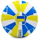 Мяч футбольный №5 PU Гриппи сшит вручную BALLONSTAR UKRAINE FB-0047-784 (№5, голубой-белый) - изображение 2