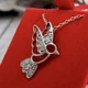 Кулон из серебра с куб. циркониями 859097 - изображение 7