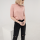 Кофта RI collection з горлом та коротким рукавом M Пудра - изображение 7