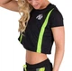 Топ Gorilla Wear Columbia Crop Top M Черно-салатовый (06369176) - изображение 3