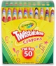 Набір різнокольорових олівців Crayola Twistables Crayons 50 шт - зображення 1