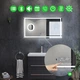 LED-зеркало 80x60см, с Smart-блоком, линзой с подсветкой и подогревом, модель Karnet - изображение 2