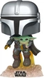 FUNKO POP! Игровая фигурка серии "Мандалорец" Летящий мандалорец с малышом 9.6 см - изображение 1