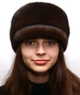 Кепка жіноча з хутра цільної норки Хутряний Стиль Норма 54/60 Коричневий (086) - зображення 2