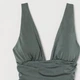 Купальник слитный женский H&M 8117779bw 48 Хаки (PS2030000109340) - изображение 5