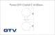 Мебельная ручка кнопка GTV Crystal C d=30мм, хром, кристалл - изображение 2