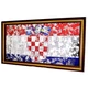Картина на дзеркалі Seaps X9 Прапор Хорватії CROATIAN FLAG № 4007 в рамі 134х74 см - зображення 1