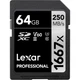 Карта памяти Lexar 64GB SDHC class 10 UHS-II 1667x (LSD64GCB1667) - изображение 1