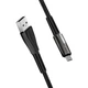 Дата кабель USB 2.0 AM to Type-C 1.0m zinc alloy + led black ColorWay (CW-CBUC035-BK) - изображение 6