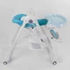 Стульчик для кормления Toti W-48406 мягкий PU, мягкий вкладыш, 4 колеса, съемный столик, в коробке - зображення 4