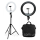 Кольцевая лампа LED RING D45 см HQ18" + штатив 2 м (SVT-99994137) - изображение 1
