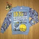 Пижама (футболка с длинным рукавом + штаны ) ТР 134 см 8-9 лет Голубая 693 - изображение 2
