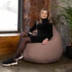 Кресло Мешок Груша 3D-сетка 150х100 Студия Комфорта размер Большой Кофе с молоком - изображение 2