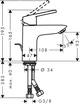Набор смесителей HANSGROHE Logis Loop 100 1072019 (71151000+71247000+26553400) - изображение 3