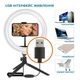 Набор блогера ACCLAB AL-LR101MB 4in1 Ring of Light, Holder, mic., Bluetooth butto (1283126502057) - изображение 2
