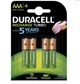 Акумулятор Duracell Recharge Turbo NI-MH AAA 900 mAh 4 шт - зображення 1